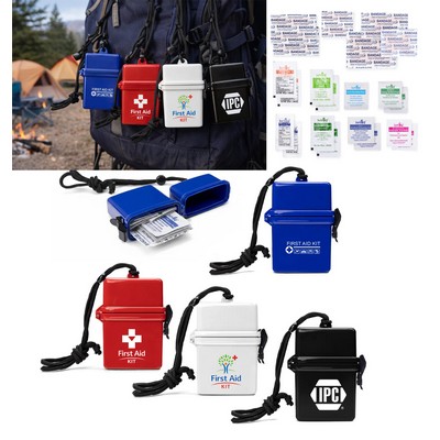 24pcs Hard Casing Easy Carry First Aid Kit