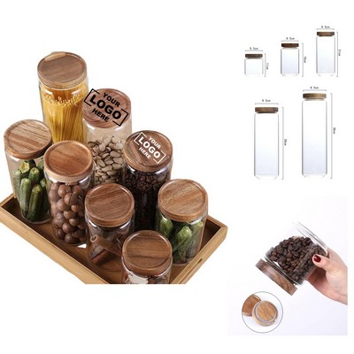 High-Boron Silicate Glass Storage Rosewood Dried Fruits Transparent Sealed Container