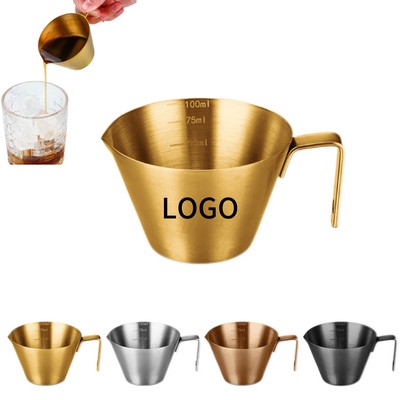 304 Stainless Steel Espresso Extraction Cup With Scale