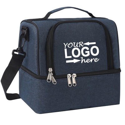 Polyester Double Layer Insulated Cooler Bag