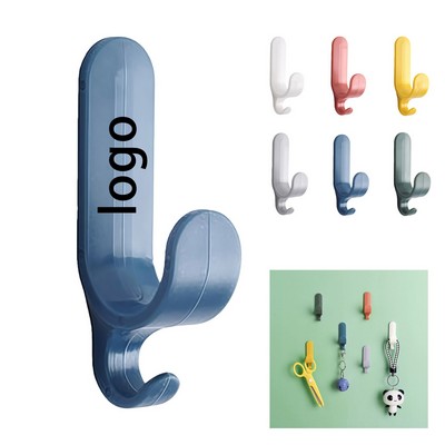Heavy-Duty ABS Self-Adhesive Wall Hooks (No-Drill, Secure Mounting)