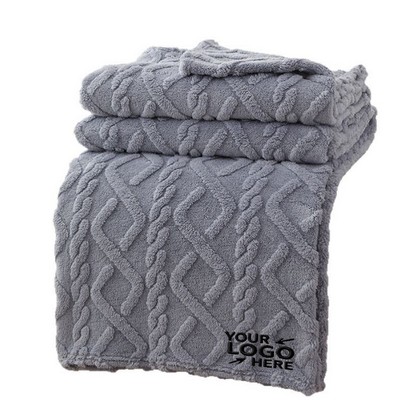 Warm Solid Micro Plush Fleece Blanket