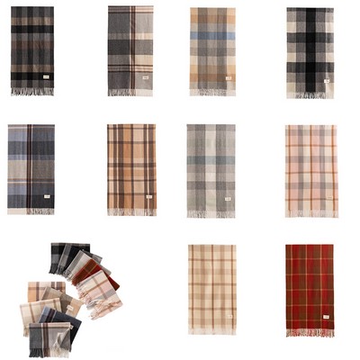 Winter Fall Multicolor Plaid Scarves