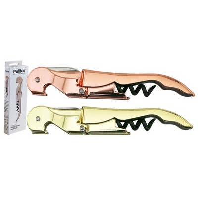 Pulltex® Basic Copper Plated Waiters Corkscrew (Rose Gold)