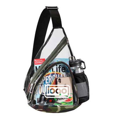 Transparent PVC Waterproof Crossbody Bag
