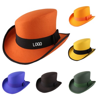 Fashion Wool-Blend Turned-Up Brim Fedora