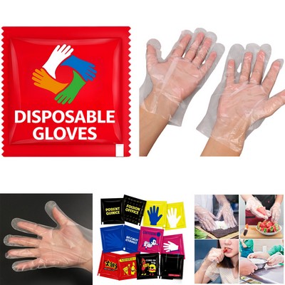 Disposable PE Gloves Individually Wrapped