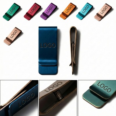 Stainless Steel Money Clip for Men - Secure & Sleek Metal Cash Holder