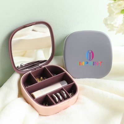 Travel Jewelry Case With Mirror
