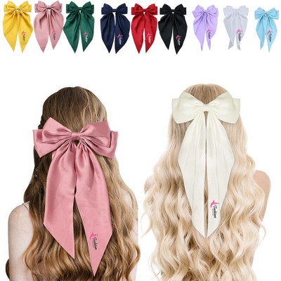Satin Big Bow Hair Clip