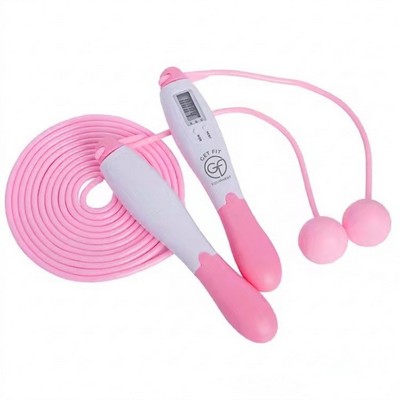 Cordless Digital Jump Rope With Weighted Balls