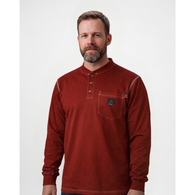Forge FR MFRCSHNLY-LW MEN'S FR CONTRAST STITCH HENLEY - LIGHT WEIGHT