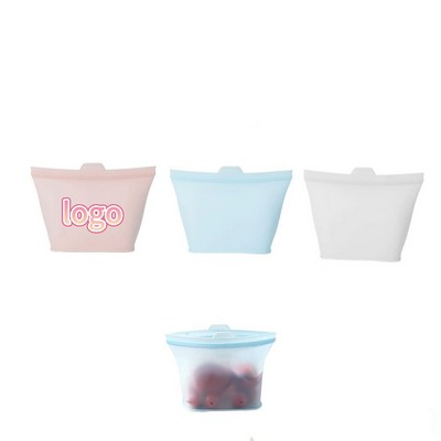 Reusable Silicone Food Storage Bag With Airtight Sea