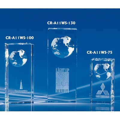 Dominance of The World Crystal Globe Award 3"H