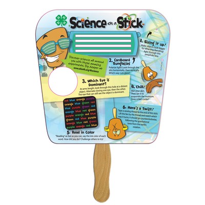 Tapered Square Sandwiched Hand Fan