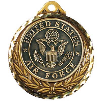 Stock Diamond Struck Medal (US Air Force) 2 3/4"