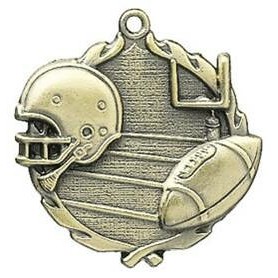 Medal, "Football" - 1 3/4" Wreath Edging