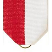 Pin Drape Ribbon, Red-White w/ Jump Ring