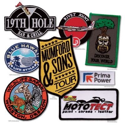 3" Embroidered Patch w/ 100% Coverage