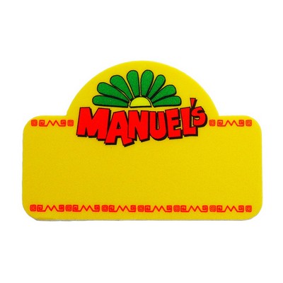 Full Color 50 Mil Name Badge (2"X3") Rectangle W/Bump - No Personalization