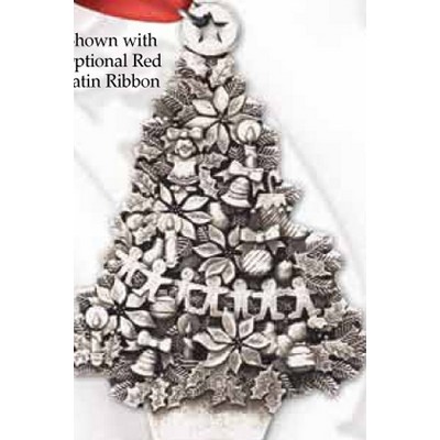 Mini Stock Design Christmas Tree Pewter Ornament