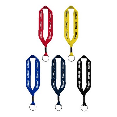 3/4" Polyester Key Chain with Crimp Split Ring