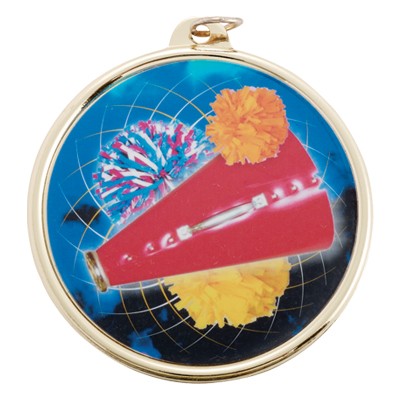 2 ¼" TM Series Sports Medal w/Cheerleading Mylar Insert