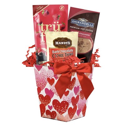 Valentine Cocoa & Cookie Basket
