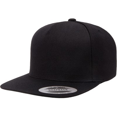 Yupoong¨ YP Classicsª Premium Five Panel Wool Blend Snapback Cap (Blank)