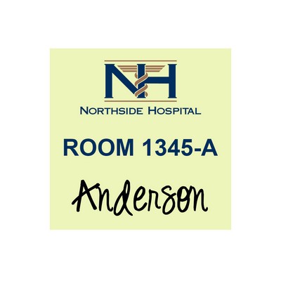 Removable Wall Decal (12"x12") with Dry Erase Lamination. No Minimums!