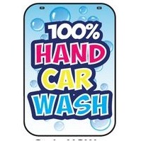 Stock Swing Sign (Hand Car Wash - Double Sided Kit)