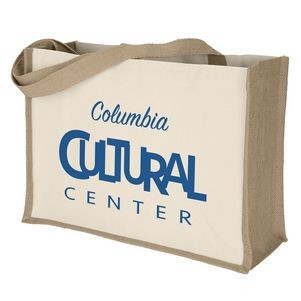 Josephine™ - Natural Tote - Screen Print (17" x 6" x 12")