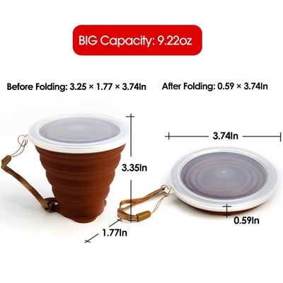 Collapsible Silicone Travel Cup - Ultra Lightweight