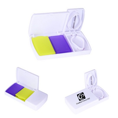 Medicine Pocket Pill Case with Cutter
