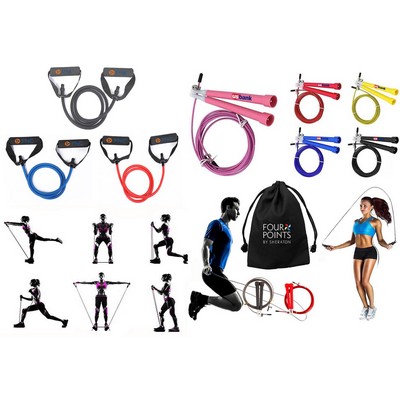 iBank ® Exercise Band + Jump Rope