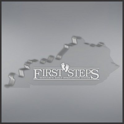 6.63" Kentucky Shape Paperweight in Clear, Laser Engraved