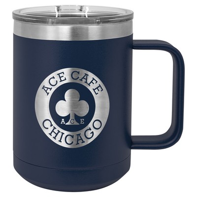 Navy Blue Travel Tumbler