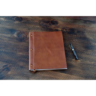 3 Screw Large Vachetta Leather Journal - Terra - Borlino