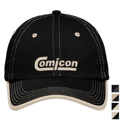 Port Authority Vintage Washed Contrast Stitch Cap