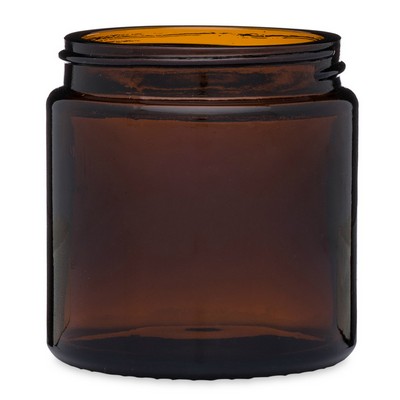 4 oz Amber Glass Straight Sided Jars