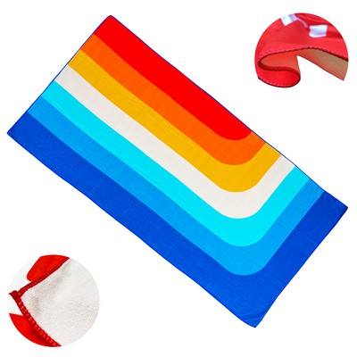 Sublimation Custom Micro fiber Beach Towel MOQ50pcs