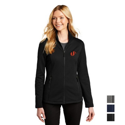 Port Authority® Women's Grid Fleece Jacket