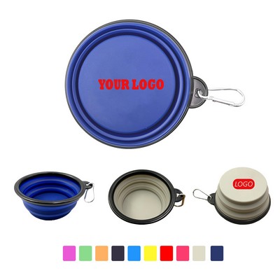 Collapsible Pet Bowl With Carabiner