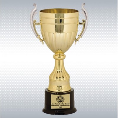 13" Gold/Silver Plastic Completed Cup Trophy