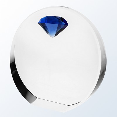 4'' Blue Diamond Circle Award