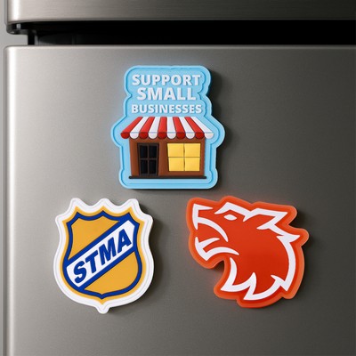 3" 2D PVC Fridge Magnet