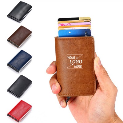 Faux Leather RFID Blocking Wallet