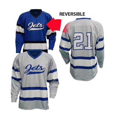 Men's/Youth Reversible 2 Ply Hockey V Neck Game Shirt