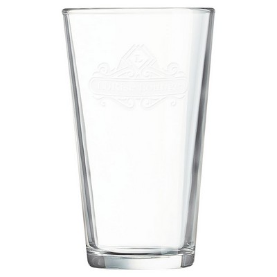 Pint mixing Glass, Engraved, 16 oz