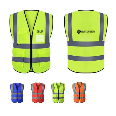 Safety Reflective Vest With Pocket